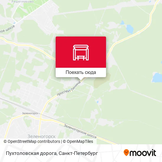 Карта Пухтоловская дорога