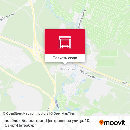 Карта посёлок Белоостров, Центральная улица, 10