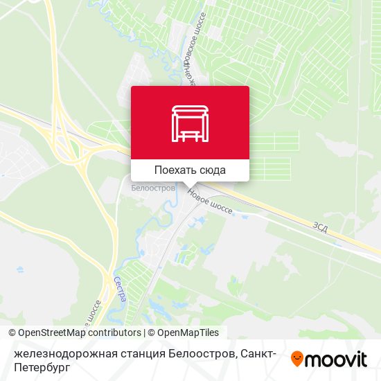 Карта железнодорожная станция Белоостров