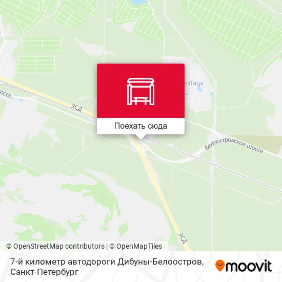 Карта 7-й километр автодороги Дибуны-Белоостров