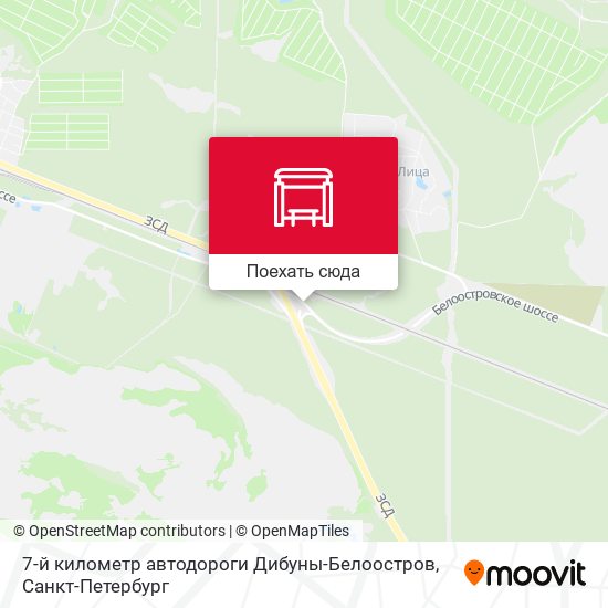 Карта 7-й километр автодороги Дибуны-Белоостров