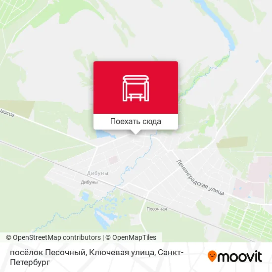 Карта посёлок Песочный, Ключевая улица