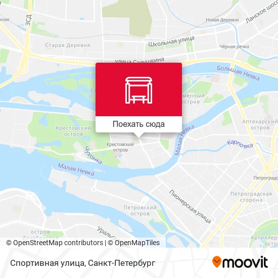 Карта Спортивная улица