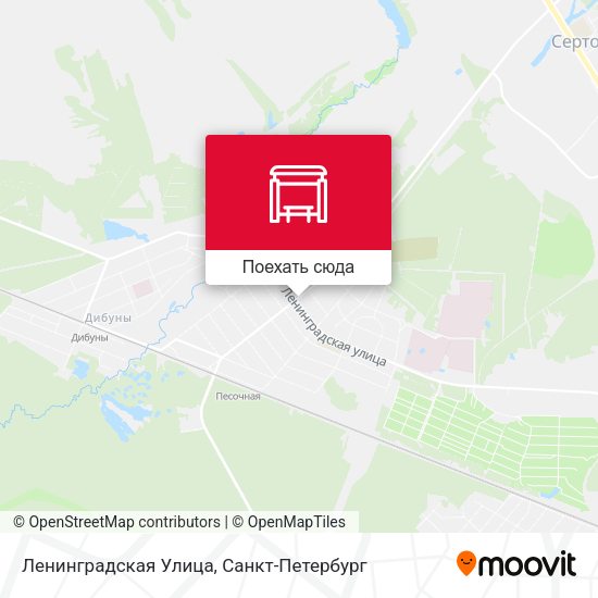 Карта Ленинградская Улица