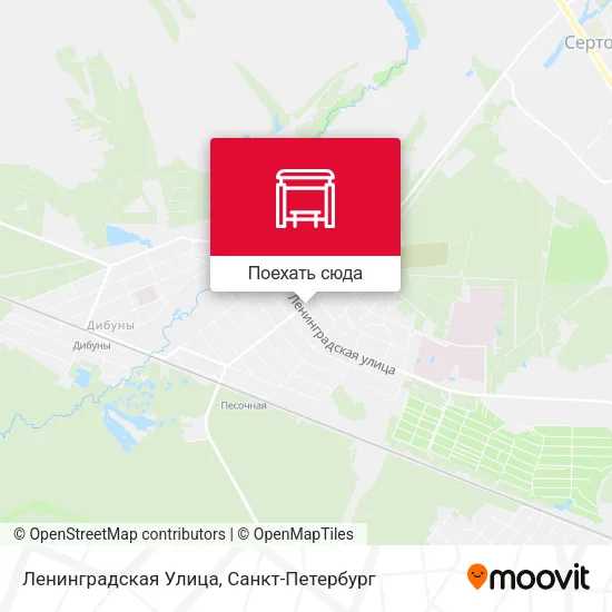 Карта Ленинградская Улица