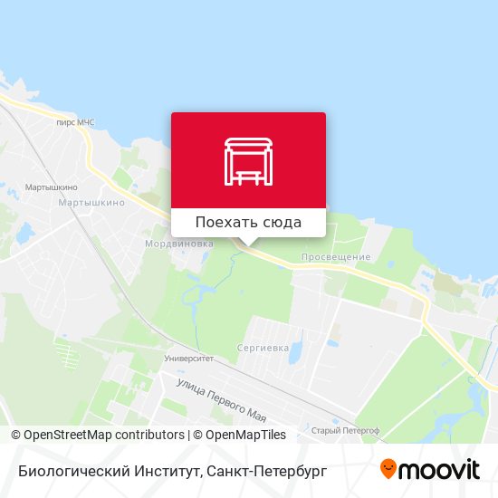 Карта Биологический Институт