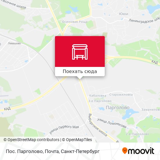 Карта Пос. Парголово, Почта