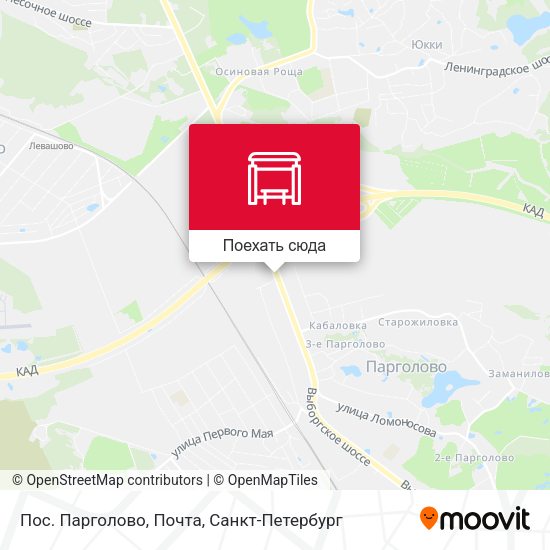 Карта Пос. Парголово, Почта