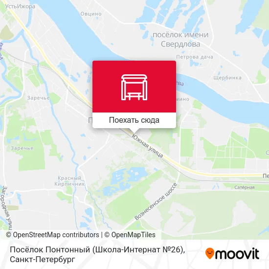 Карта Посёлок Понтонный (Школа-Интернат №26)