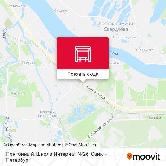 Карта Понтонный, Школа-Интернат №26