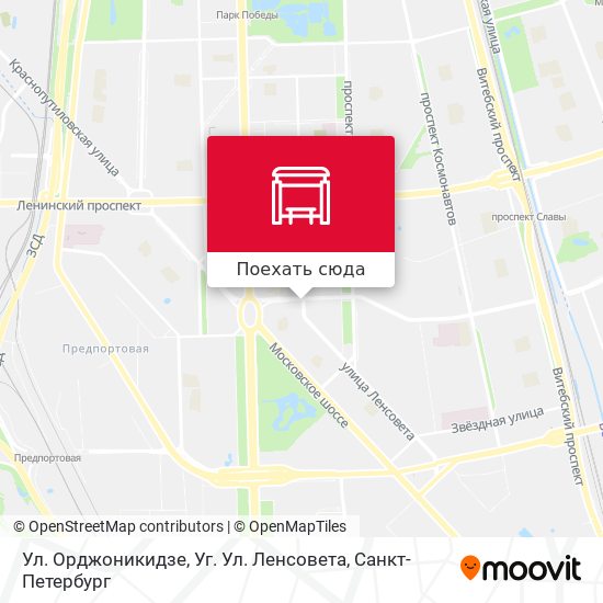 Карта Ул. Орджоникидзе, Уг. Ул. Ленсовета