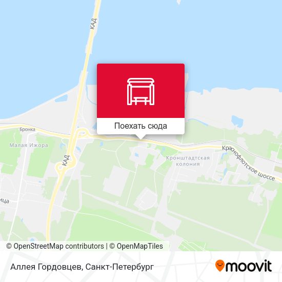 Карта Аллея Гордовцев