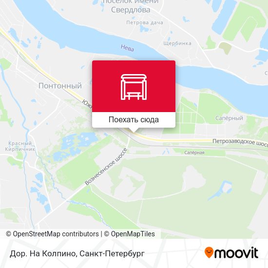 Карта Дор. На Колпино
