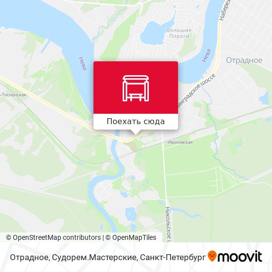 Карта Отрадное, Судорем.Мастерские