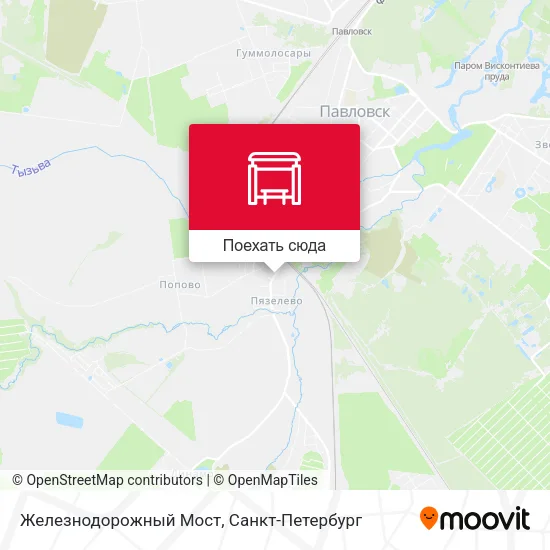 Карта Железнодорожный Мост