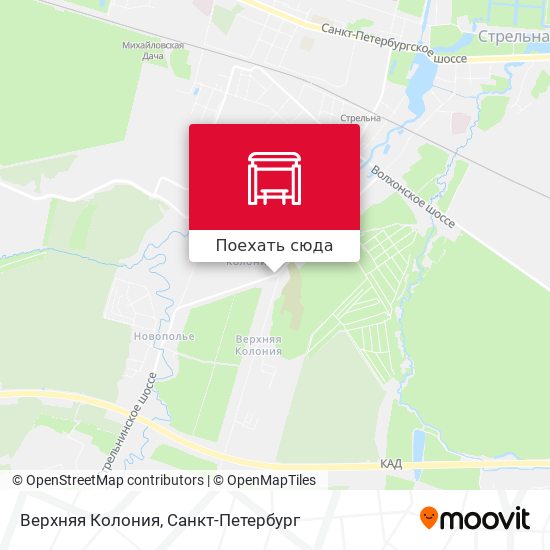 Карта Верхняя Колония