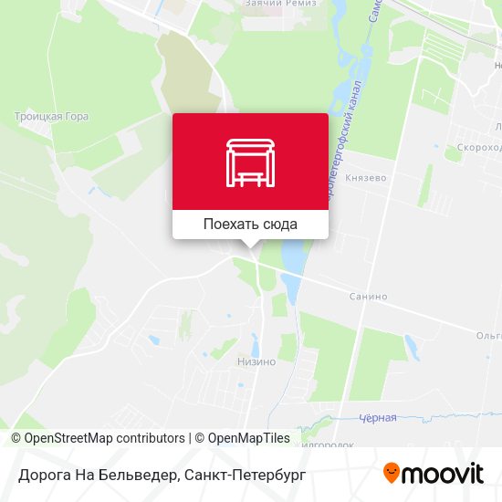 Карта Дорога На Бельведер