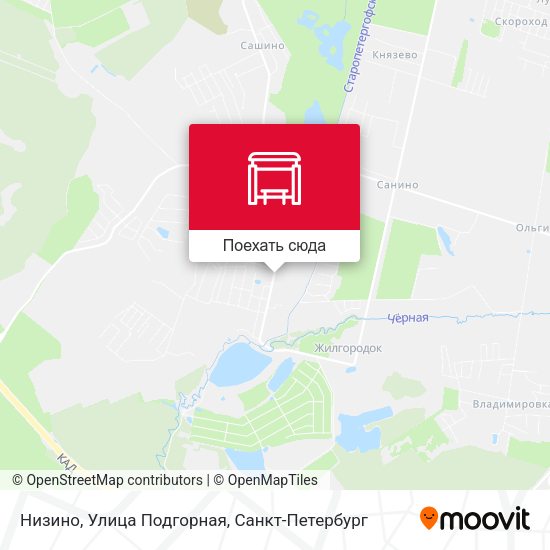 Карта Низино, Улица Подгорная