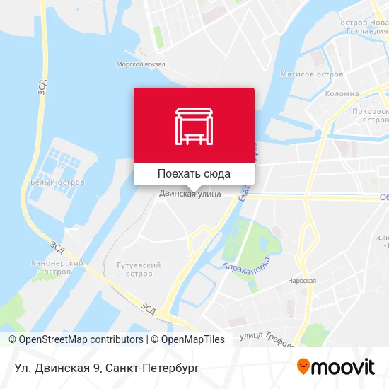 Карта Ул. Двинская 9