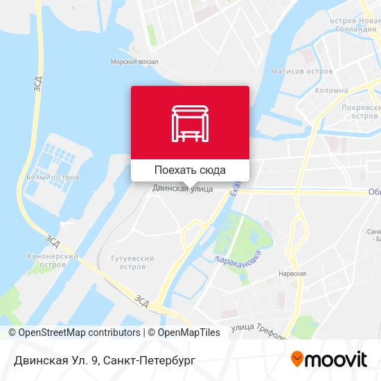 Карта Двинская Ул. 9