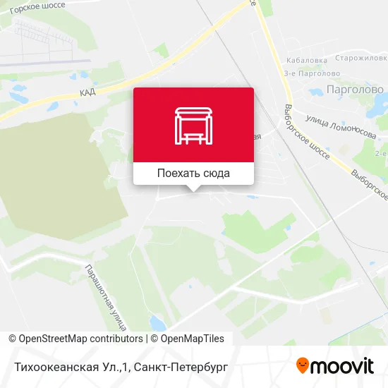 Карта Тихоокеанская Ул.,1