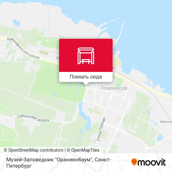 Карта Музей-Заповедник "Ораниенбаум"
