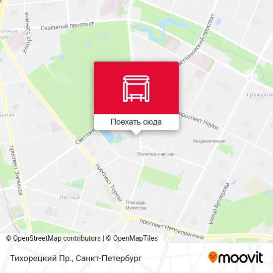Карта Тихорецкий Пр.