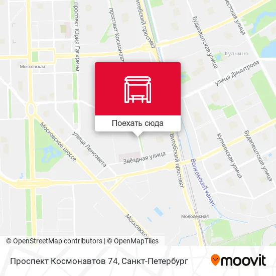 Карта Проспект Космонавтов 74