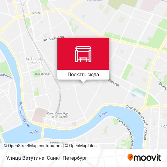 Карта Улица Ватутина