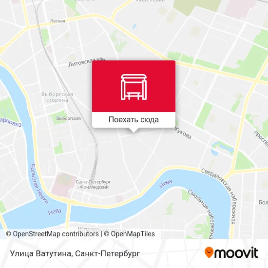 Карта Улица Ватутина