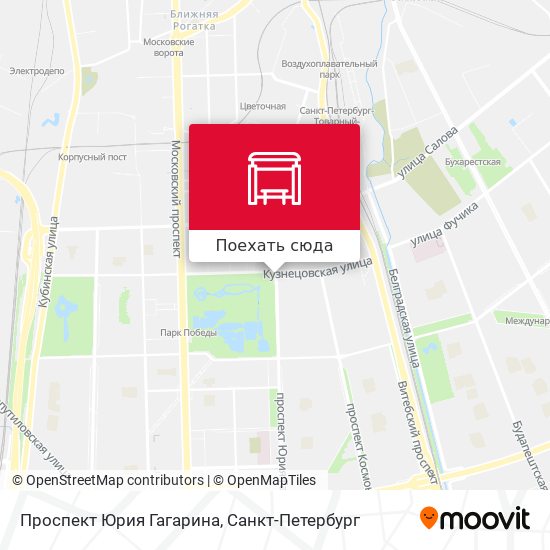 Карта Проспект Юрия Гагарина