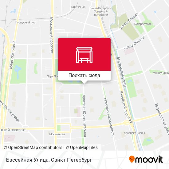 Карта Бассейная Улица