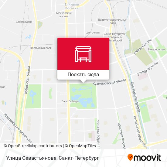 Карта Улица Севастьянова