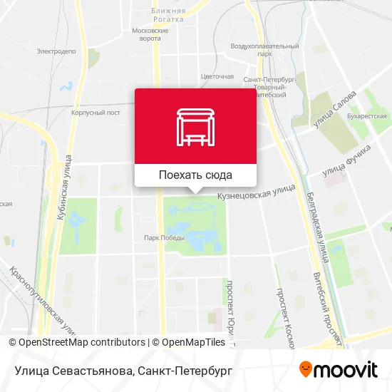 Карта Улица Севастьянова