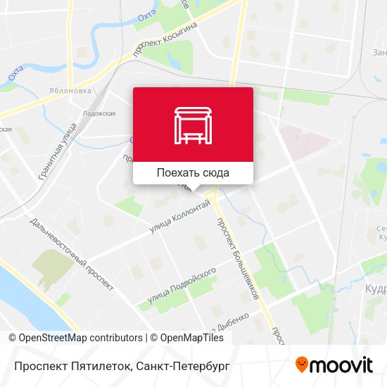 Карта Проспект Пятилеток