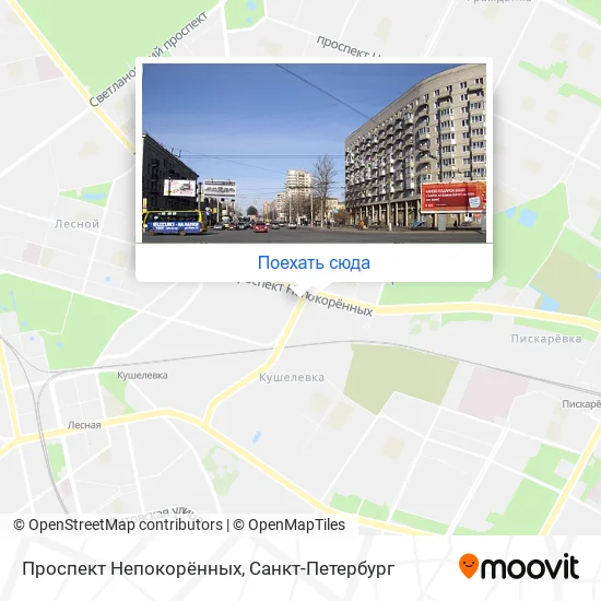 Карта Проспект Непокорённых