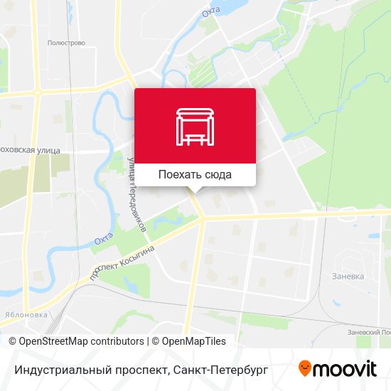 Карта Индустриальный проспект