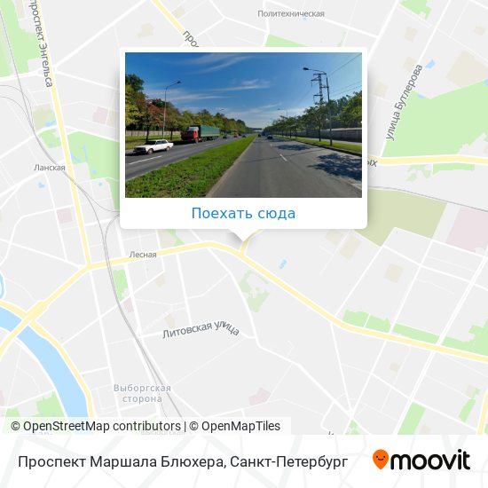 Карта Проспект Маршала Блюхера