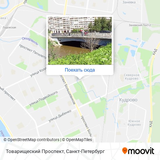 Карта Товарищеский Проспект