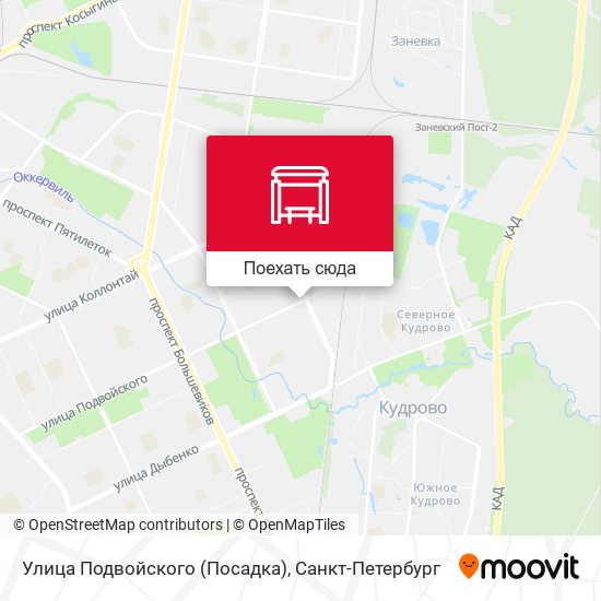 Карта Улица Подвойского (Посадка)