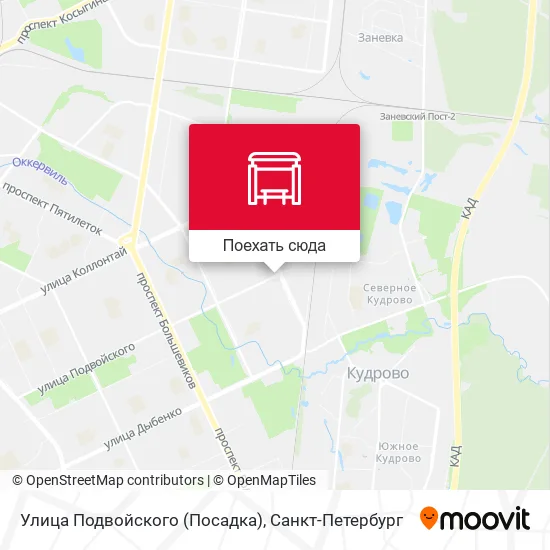 Карта Улица Подвойского (Посадка)