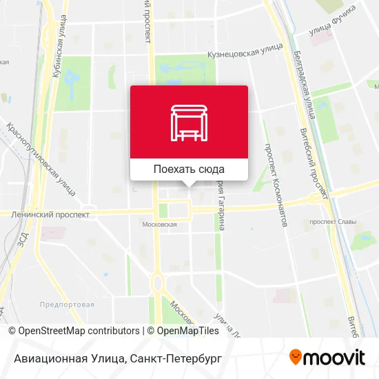 Карта Авиационная Улица