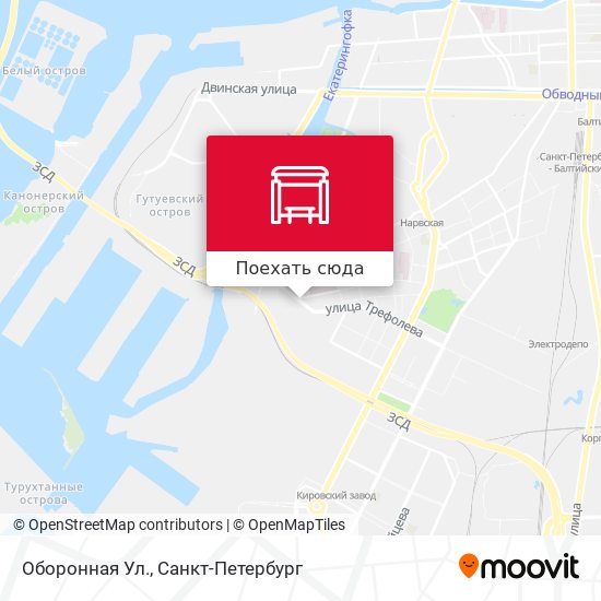 Карта Оборонная Ул.