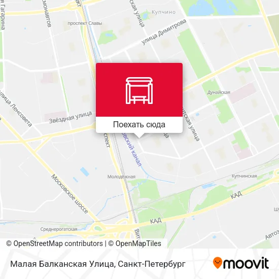 Карта Малая Балканская Улица
