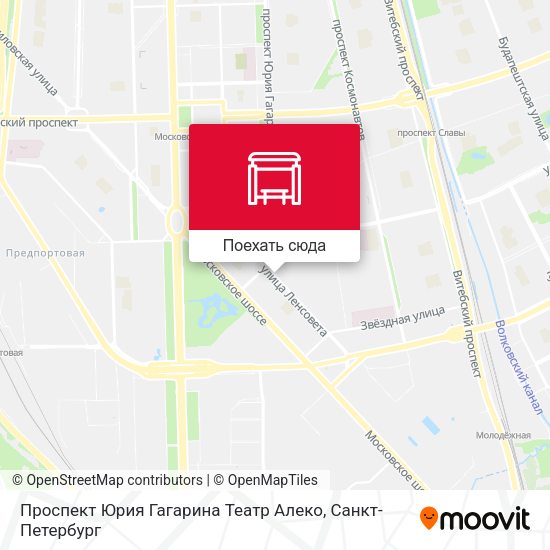 Карта Проспект Юрия Гагарина Театр Алеко