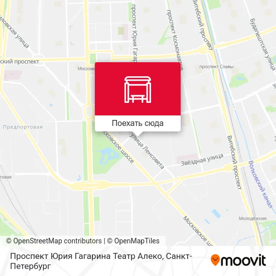 Карта Проспект Юрия Гагарина Театр Алеко