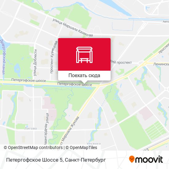 Карта Петергофское Шоссе 5