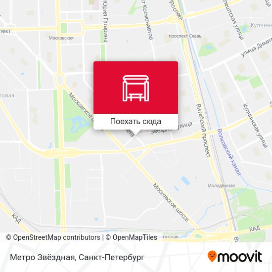 Карта Метро Звёздная