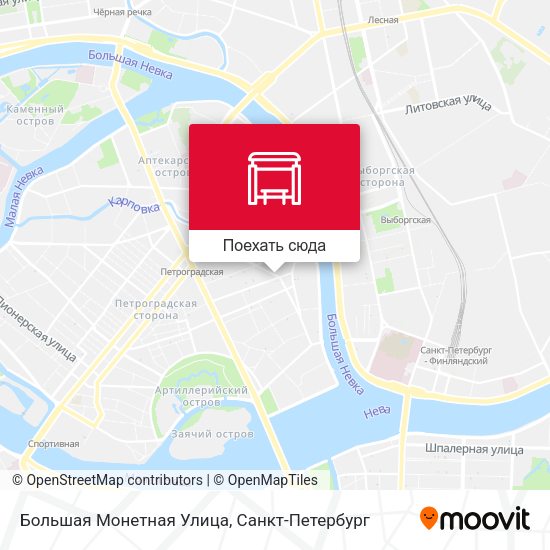 Карта Большая Монетная Улица