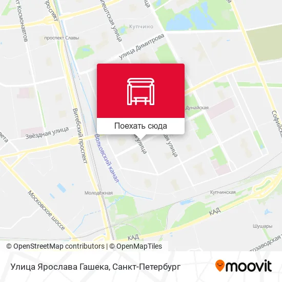 Карта Улица Ярослава Гашека
